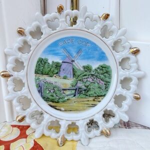 Vintage Cape Cod Souvenir Decorative Plate Trinket Dish 6” Made in Japan